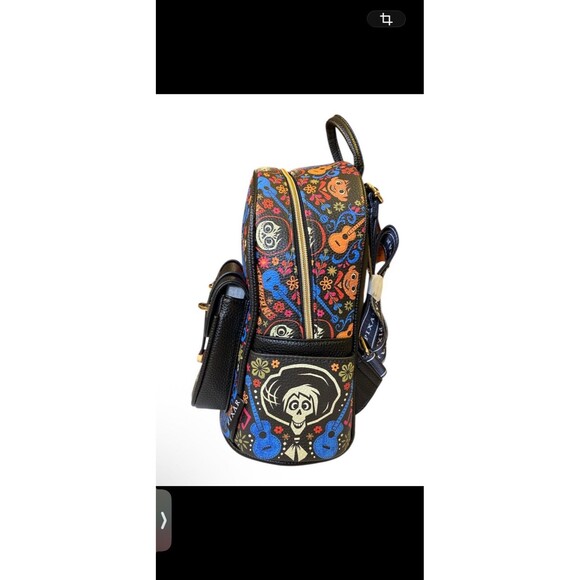 disney pixar coco loungefly mini backpack EXCLUSIVE DROP: Miguel Floral Our first drop sold out but the good news is Loungefly Coco Miguel and Hector